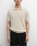 Oat Knitted Polo