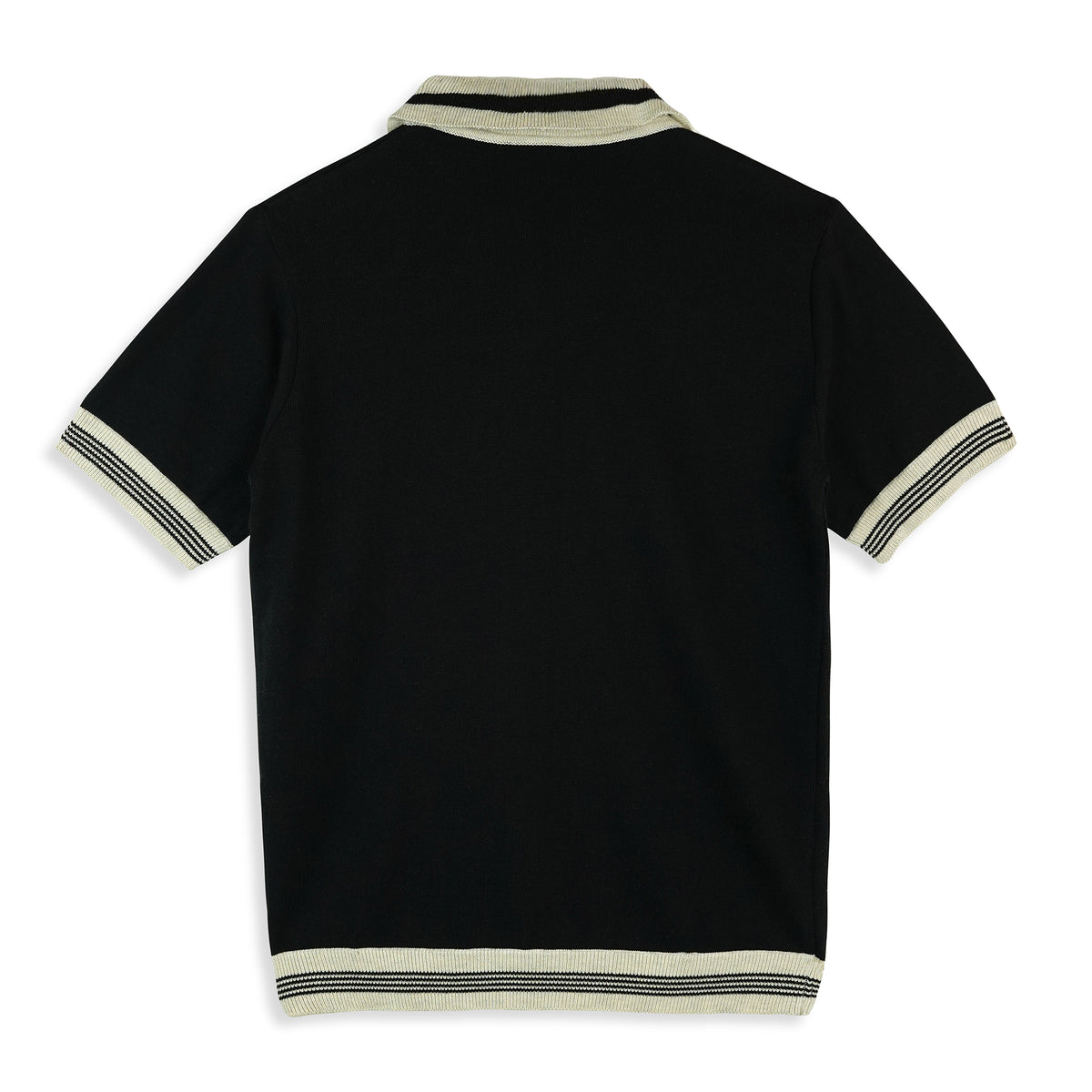 Black Knitted Polo